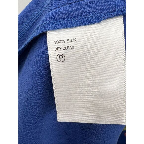 Tommy Bahama Button Down Shirt Thirst Down Silk Men Large Blue Football New‎ - Picture 6 of 10